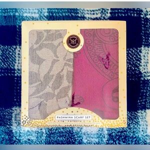 Modern expression pashmina scarf duo